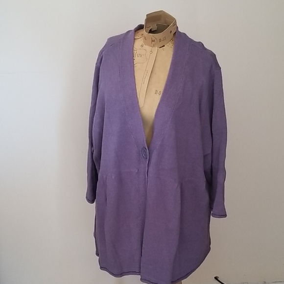 Only Necessities Purple Cardigan - Picture 1 of 5